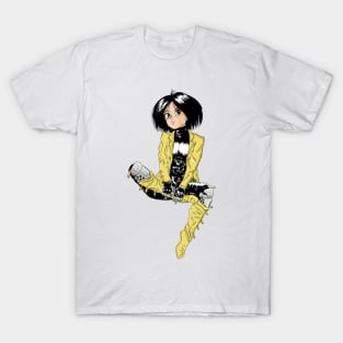 Alita Manga Sitting (Color) T-Shirt